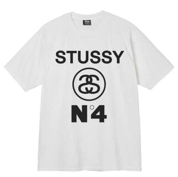 Stussy Pigment Dyed No.4 Tee White (SS22)