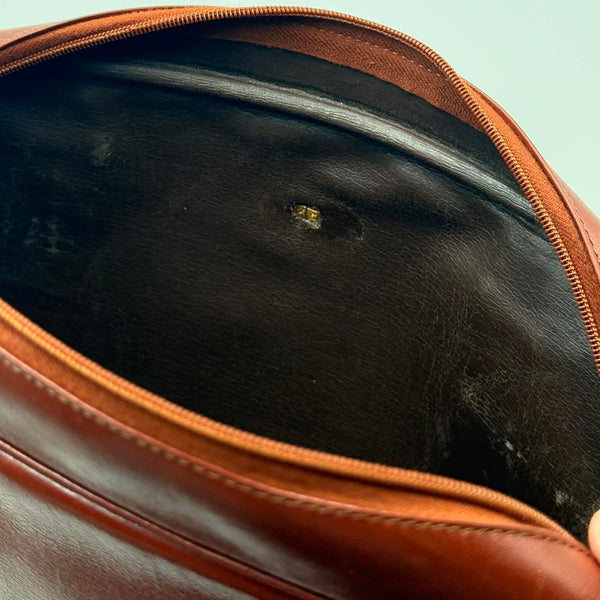 Dior Burgundy Suede Leather Shoulder Bag One Strap Vintage (Pre-owned)