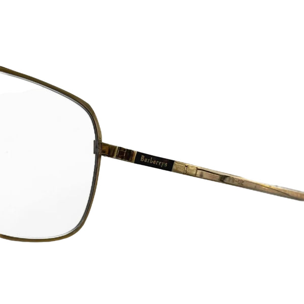 Burberry Prescription Glasses (Gold-tone / Clear Lenses) (Pre-owned)