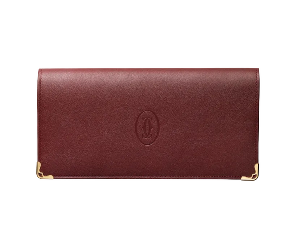 Cartier Bordeaux Leather Coin Purse/Wallet (Like new)