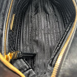 Load image into Gallery viewer, Prada Glace Calfskin Embossed Logo Crossbody Baltico (Like new) 9CK8WKB
