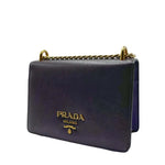 Load image into Gallery viewer, Prada Saffiano Leather Crossbody Bag Purple (Like new) BCM8KHB
