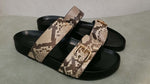 Load image into Gallery viewer, Louis Vuitton Bom Dia Slide Sandals Python

