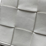 Load image into Gallery viewer, Bottega Veneta White Leather Cassette Shoulder Bag (Pre-owned) 7WRJH6K
