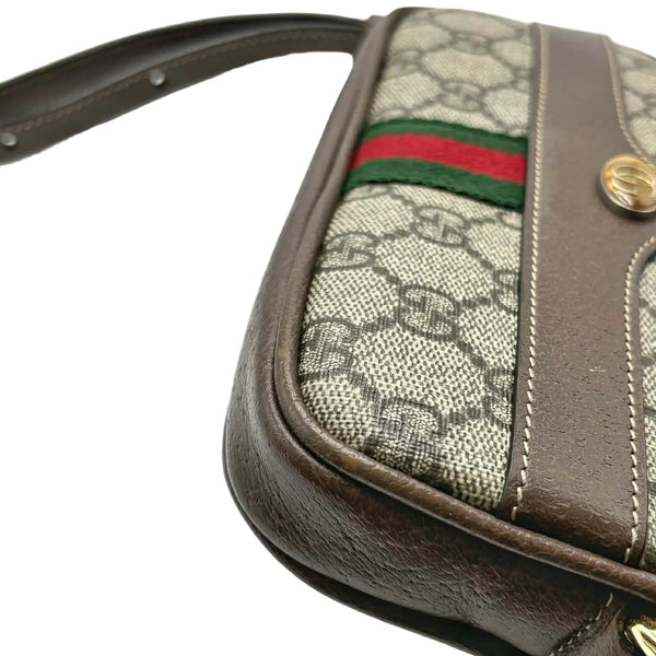 Gucci Beige Supreme GG Coated Canvas Vintage Web Ophidia Mini Crossbody Bag (Like new) HW6YRQ2