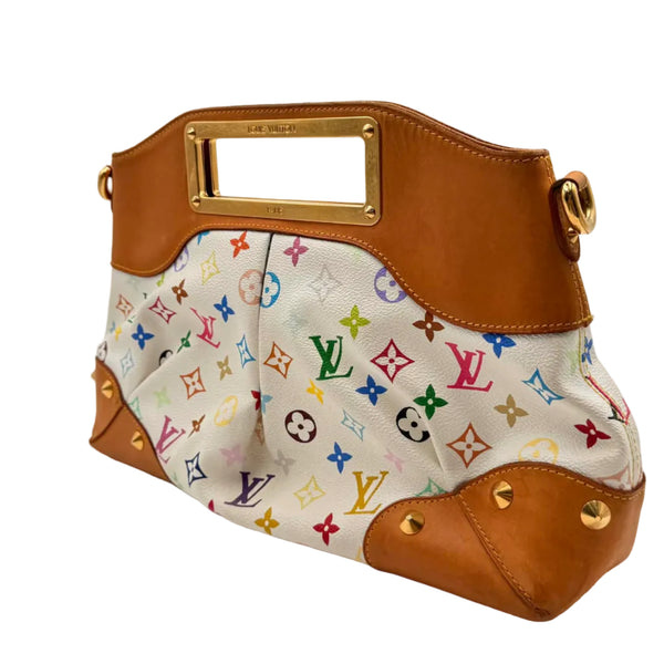 Louis Vuitton White Monogram “Murakami” Judy MM Bag (Pre-owned) G82MBTQ