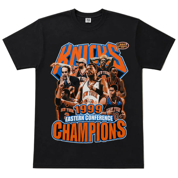 New York Knicks 1999 Eastern Conference Champion Vintage Tee Black