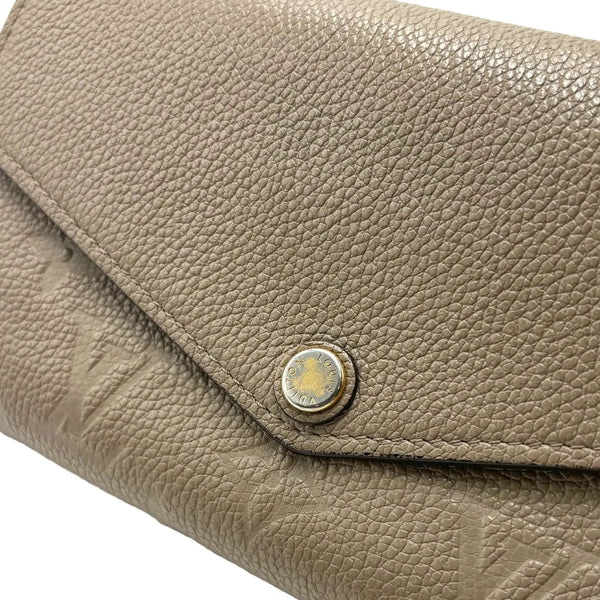 Louis Vuitton Turtledove Monogram Empreinte Leather Sarah Wallet (Pre-owned)