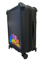 Load image into Gallery viewer, Takashi Murakami x CASETiFY Smile (Rainbow) 21" Carry-On Suitcase Matte Black
