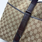 Load image into Gallery viewer, Gucci GG Canvas Tote Bag Beige Cloth (Pre-owned) WRVB3CH
