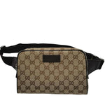 Load image into Gallery viewer, Gucci Monogram Belt Bag Dark Brown (Like new) TKHY7Y4
