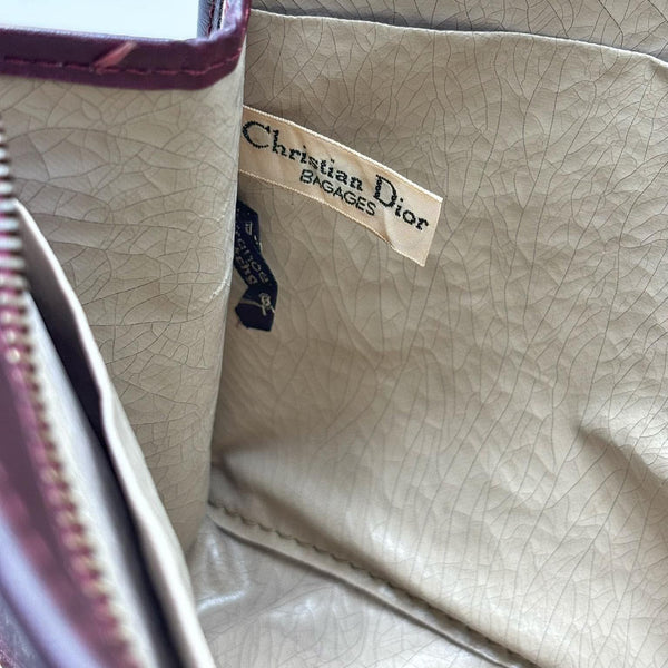 Christian Dior Clutch Bag Burgundy (Pre-owned)