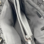 Load image into Gallery viewer, Gucci Nylon Monogram  Bamboo Shopper Tote Black (Pre-owned)
