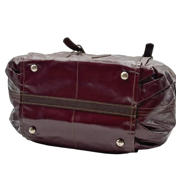 TOD'S Brown Coated Canvas G-Bag Sacca Grande Tote Bag (Pre-owned)