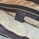 Load image into Gallery viewer, Gucci Leather Messenger Bag Dark Brown (Pre-owned) BRK6X3M
