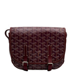 Load image into Gallery viewer, Goyard Goyardine Belvedere II PM shoulder bag Burgundy (Like new) HBJQK3H
