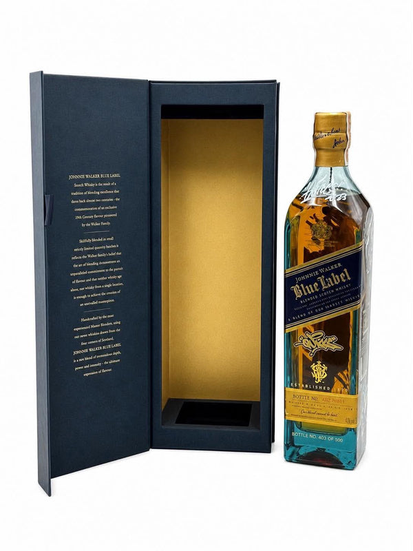 Johnnie Walker Blue Label x Quiccs 750ml BLUE (Limited Edition 500pcs) (Signed)