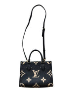 Load image into Gallery viewer, Louis Vuitton Bicolor Black/Beige Monogram Empreinte Leather OnTheGo PM (Like new) VJY2XTK
