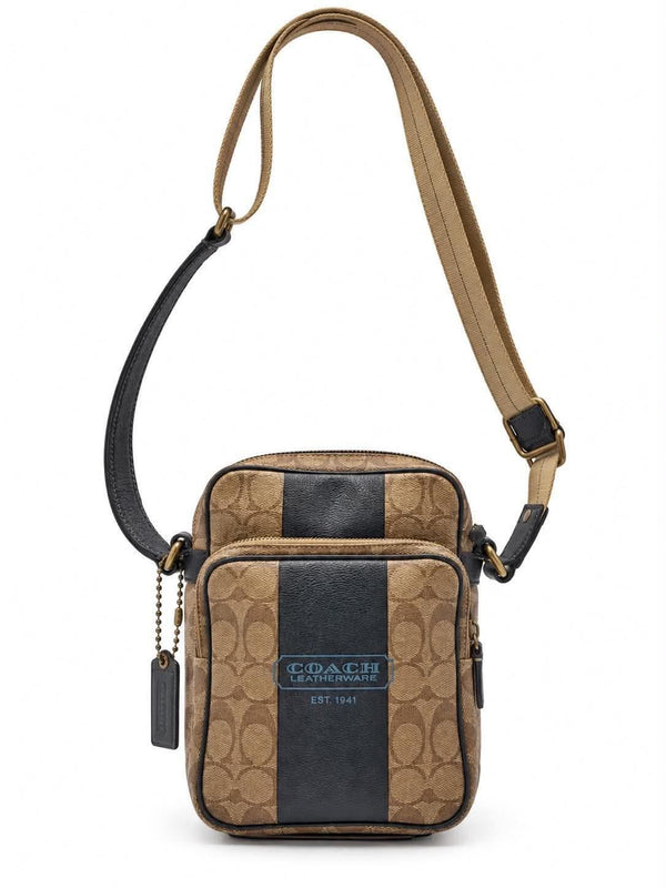 Coach Sling Bag Brown All-over Pattern (Pre-owned)