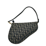 Load image into Gallery viewer, Christian Dior Mini Diorissimo Canvas Saddle Pochette Shoulder Bag (Pre-owned) JXGHQ7H
