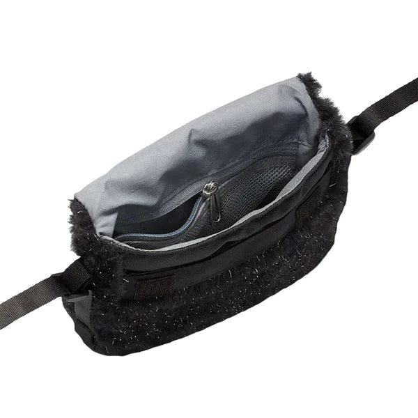 Nike Mini Faux Fur Crossbody Bag (Black Shimmer)