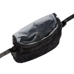Load image into Gallery viewer, Nike Mini Faux Fur Crossbody Bag (Black Shimmer)
