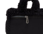 Load image into Gallery viewer, Nike Mini Faux Fur Crossbody Bag (Black Shimmer)
