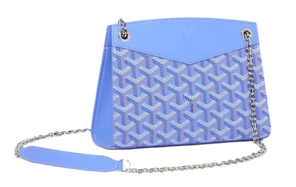 Goyard Blue Goyardine Canvas Mini Rouette Structure (Brandnew)