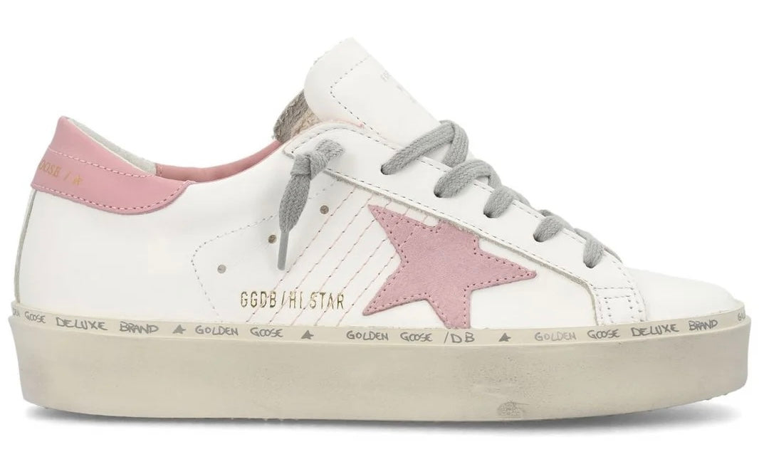 GOLDEN GOOSE High Star Suede Star Old Rose Leather (W)