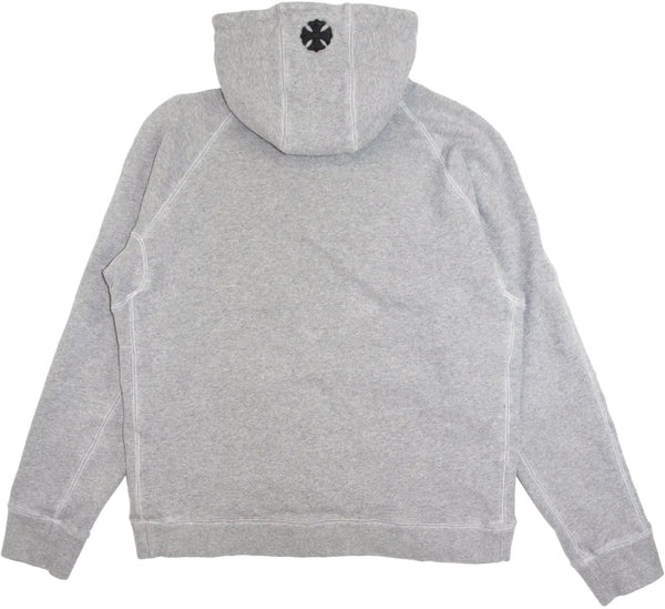 Chrome Hearts GRP Y NOT Leather Patchwork Grey Hoodie