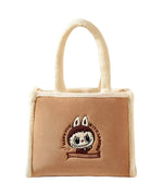 Load image into Gallery viewer, Classic Bag Series- LABUBU Plush Tote Bag (Brown)
