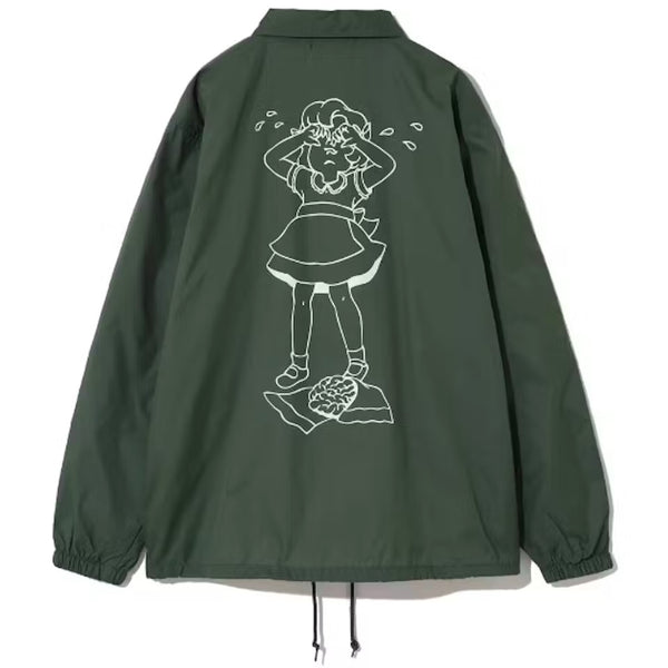 Undercover x Verdy Girls Don't Cry Coach Jacket Green
