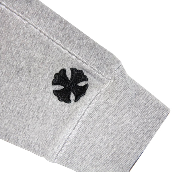 Chrome Hearts GRP Y NOT Leather Patchwork Grey Hoodie