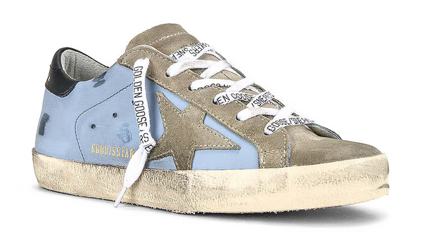 Golden Goose Super-Star Pastel Sky Taupe & Black (Women's)
