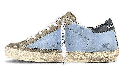 Golden Goose Super-Star Pastel Sky Taupe & Black (Women's)