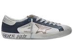 Load image into Gallery viewer, Golden Goose Superstar Double Quarter White Dark Blue Gun Metal
