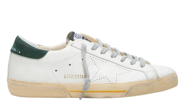 Golden Goose Super-Star White Green Gold