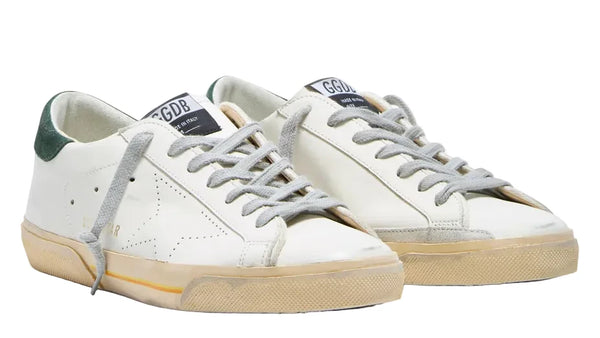 Golden Goose Super-Star White Green Gold