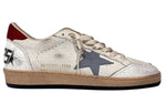 Load image into Gallery viewer, Golden Goose Ball Star Nappa White Silver Blue Red
