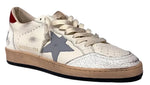 Load image into Gallery viewer, Golden Goose Ball Star Nappa White Silver Blue Red
