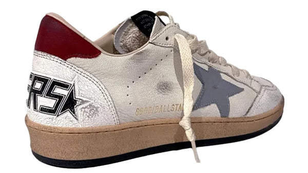 Golden Goose Ball Star Nappa White Silver Blue Red