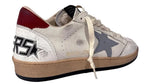 Load image into Gallery viewer, Golden Goose Ball Star Nappa White Silver Blue Red
