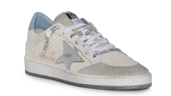 Golden Goose Ball Star White Blue Fog Silver (Women's)
