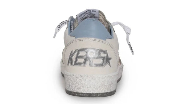 Golden Goose Ball Star White Blue Fog Silver (Women's)