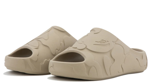 A Bathing Ape Slide #1 Beige Solid Camo