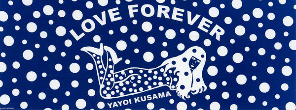 Yayoi Kusama Love Forever (Blue) Framed