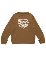Load image into Gallery viewer, Human Made Heart Knit Sweater Brown
