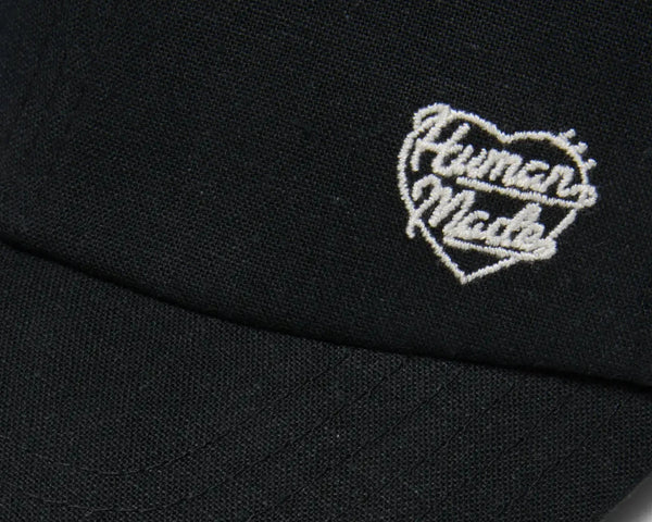 Human Made 6 Panel Linen Cap - Black