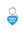 Human Made Heart Keyring Blue