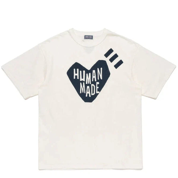 Human Made Ningensei Heart  T-Shirt White